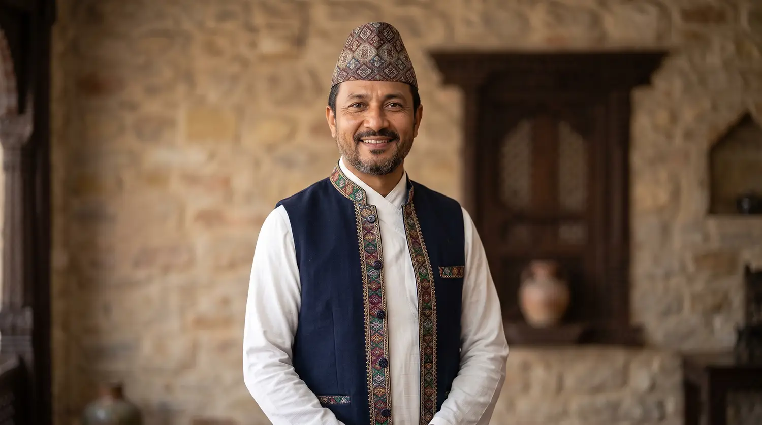 Traditional Nepali Daura Surwal